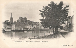 FRANCE - Auxerre - L'église Saint Germain Et L'hôtel Dieu - Carte Postale Ancienne - Auxerre