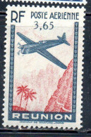 ISOLA DI RIUNION REUNION ISLAND ILE 1938 POSTE AERIENNE AIR POST MAIL AIRMAIL AIRPLANE LANDSCAPE 3.65fr MNH - Aéreo