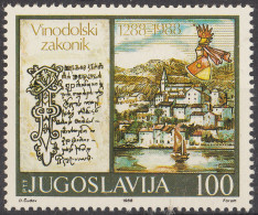 Yugoslavia 2138 1988 700 Aniversario Del Código Vinodol MNH - Andere & Zonder Classificatie