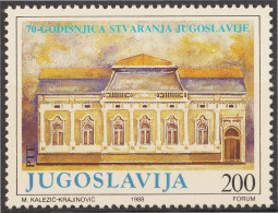 Yugoslavia 2196 1988 700 Aniversario De La Fundación De Yugoslavia MNH - Otros & Sin Clasificación