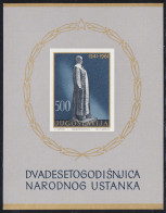 Yugoslavia HB 6 1961 20º Aniversario De La Lucha Contra El Fascismo MNH - Altri & Non Classificati