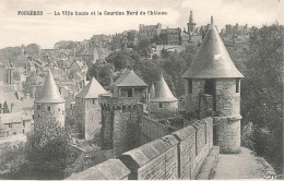 FRANCE - Fougères - Vue D'ensemble De La Ville Haute Et La Courtine Nord Du Château - Carte Postale Ancienne - Fougeres