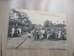 CPAA Afrique Occidentale Dahomey Le Chemin De Fer à La Gare De Pahou Fortier Dos Imparfait - Dahomey