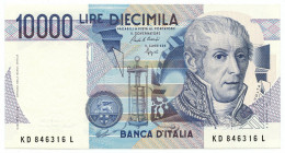 10000 LIRE BANCA D'ITALIA ALESSANDRO VOLTA LETTERA D 22/11/1989 FDS-/FDS - Otros & Sin Clasificación