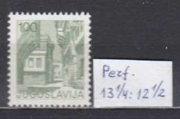 Yugoslavia 1976 - Regular Stamp: Views Of Yugoslavia, Mi-Nr. 1661C, Perf. 13 1/4 : 12 1/2, MNH** - Nuovi