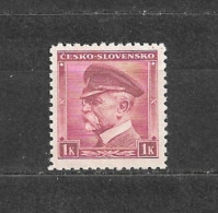Czechoslovakia 1939 MNH ** Mi 406 (A1 B.u.M.) Sc 256 T.G.Masaryk CESKO - SLOVENSKO. Tschechoslowakei. C16 - Unused Stamps