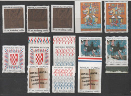 *** Croatia 1991, MNH, Charity Stamps In Benefit Of Hrvatski Radisa, Perforated And Unperforated - Croazia