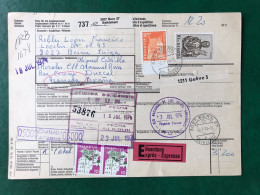 España Spain 1974, DOCUMENTO POSTAL ESPAÑOL CON SELLOS DE SUIZA HELVETIA, Postmark Cancel, RARO!!! - Viñetas De Franqueo [ATM]