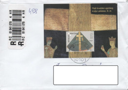 Croatia 2003, Michel Bl 22,  The Cloak Of King Ladislav, Joint Issue With Hungary, Registered Letter - Croazia
