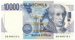 10000 LIRE BANCA D'ITALIA ALESSANDRO VOLTA LETTERA D 22/11/1989 FDS - Otros & Sin Clasificación