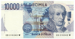 10000 LIRE BANCA D'ITALIA ALESSANDRO VOLTA LETTERA D 22/11/1989 FDS - Altri & Non Classificati