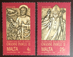 Malta 1990 Pope John Paul II Visit MNH - Malte