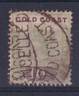 Gold Coast: 1898/1902   QV   SG34    10/-      Used Fiscal? - Côte D'Or (...-1957)