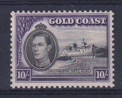 Gold Coast: 1938/43   KGVI   SG132    10/-     MH - Costa D'Oro (...-1957)
