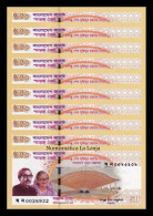 Bangladesh Lot Bundle 10 Banknotes 50 Taka Commemorative 2023 (2024) Pick 73 New Sc Unc - Bangladesh