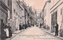 Saint Sauveur En Puisaye - Grande Rue -  1 Ere Vue   - CPA °Jp - Saint Sauveur En Puisaye