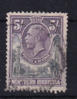 Northern Rhodesia: 1925/29   KGV     SG14     5/-   Used - Rhodesia Del Nord (...-1963)