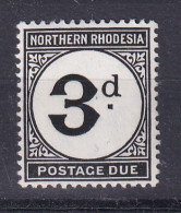 Northern Rhodesia: 1929/52   Postage Due     SG D3a   3d   [Chalk]  MH - Rodesia Del Norte (...-1963)