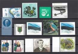 Estonia 2014 -- Complete Year  --- MNH** - Estonia