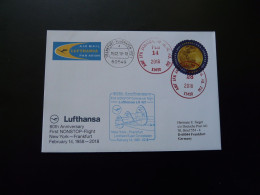 Lettre Cover 60 Years Flight New York Frankfurt Lockheed Super Constellation Lufthansa 2018 - 3c. 1961-... Storia Postale