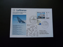 Lettre Vol Special Flight Cover Berlin Munchen Boeing 747 Lufthansa 2018 (plusbrief Individuell) - Cartas & Documentos