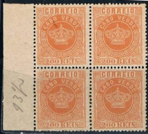 Cabo Verde, 1877, # 8 Dent. 13 1/2, MNG - Cap Vert