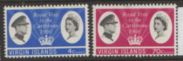 British Virgin Islands  1966  SG 201-2  Royal Visit  Mounted Mint - Iles Vièrges Britanniques