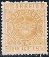 Cabo Verde, 1877, # 2 Dent. 12 1/2, MNG - Islas De Cabo Verde