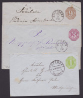 Aus U18/22, O, 4 Versch. "Kreuzer"-Umschläge Aus Dem Bedarf - Postal  Stationery