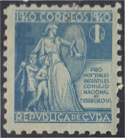 Cuba Beneficencia 3 1940 Consejo Nacional De Tuberculosis Para La Infancia Sin - Autres & Non Classés