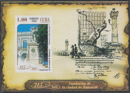 Cuba HB 247 2008 315 Años De La Fundación De La Ciudad De Matanzas MNH - Sonstige & Ohne Zuordnung