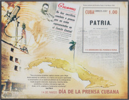 Cuba HB 222 2007 115  Años Del Periódico PATRIA MNH - Otros & Sin Clasificación