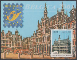 Cuba HB 166 2001 Exposición Filatélica Internacional En Bruselas MNH - Autres & Non Classés