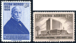 VAR3 Cuba A- 167/68 1957 Biblioteca Nacional José Martí MNH - Andere & Zonder Classificatie