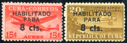 TRA1 Cuba A- 232/33 1961 XV Asamblea De Las Naciones Unidas MNH - Otros & Sin Clasificación