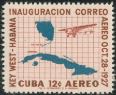 TRA1 Cuba A- 172 1957 Key West Inauguración Correo Aéreo MNH - Otros & Sin Clasificación