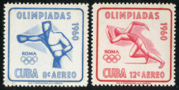 DEP1 Cuba A- 212/13 1960 JJOO Roma MNH - Other & Unclassified