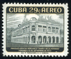 VAR2/S Cuba A- 179 1958 Antiguo Edificio Del Periódico Diario De La Marina MNH - Altri & Non Classificati