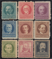 Cuba 175/83 1917 Hombres De Estado MNH Y MH - Autres & Non Classés