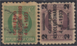 Cuba 217/18 1933 Gobierno Revolucionario Usados - Other & Unclassified