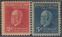 Cuba 219/20 1934 Centenario Del Nacimiento De Carlos J. Finlay MNH - Autres & Non Classés