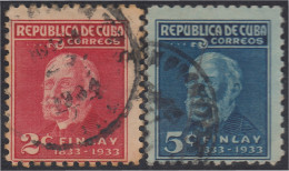 Cuba 219/20 1934 Centenario Del Nacimiento De Carlos J. Finlay Usados - Other & Unclassified