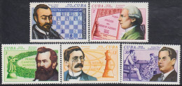 Cuba 1912/16 1976 Ajedrez Retrato De Campeones Del Mundo MNH - Other & Unclassified