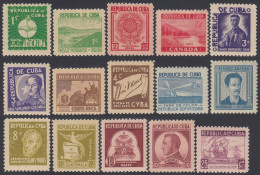 Cuba 239/53 1937 Escudos Monumento Generales Paisaje Faro De Colón MH - Autres & Non Classés