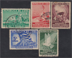 Cuba 231/35 1936 Centenario Del Nacimiento Del Gral Máximo Gómez Usados - Autres & Non Classés