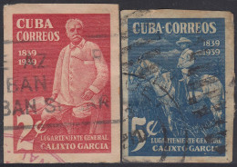 Cuba 260a /61a 1940 Calixto García Lugarteniente Sin Dentar  Usados - Autres & Non Classés