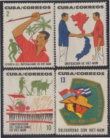 Cuba 726/29 1964 Solidaridad Con Viet Nam MH - Autres & Non Classés