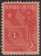 Cuba 263 1940 Lions International Convención En La Habana MH - Other & Unclassified