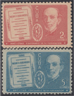 Cuba 264/65 1940 100 Años De La Publicación De Repertorio Médico Habanero Por  - Sonstige & Ohne Zuordnung