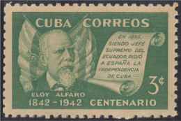 Cuba 276 1943 Eloy Alfaro MH - Autres & Non Classés